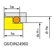 Размеры и стандарт: G6/DIN24960