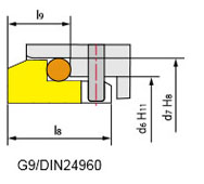 Размеры и стандарт: G9/DIN24960