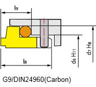 Размеры и стандарт: G9/DIN24960 (Carbon)